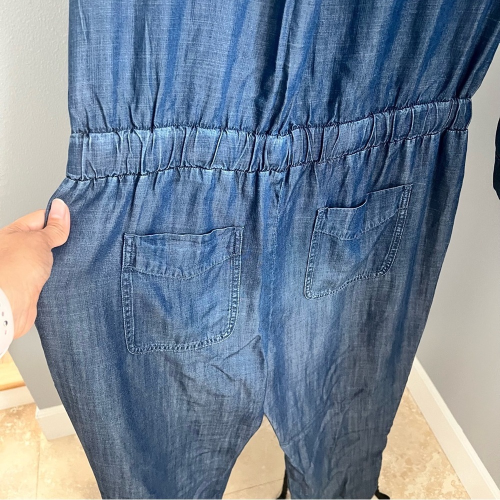 Cloth & Stone Indigo Denim Overalls - Picture 10 of 13